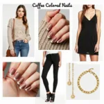 Coffee Nails Outfit Pairing