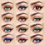 Coloured Eyeliner for Different Eye Colors