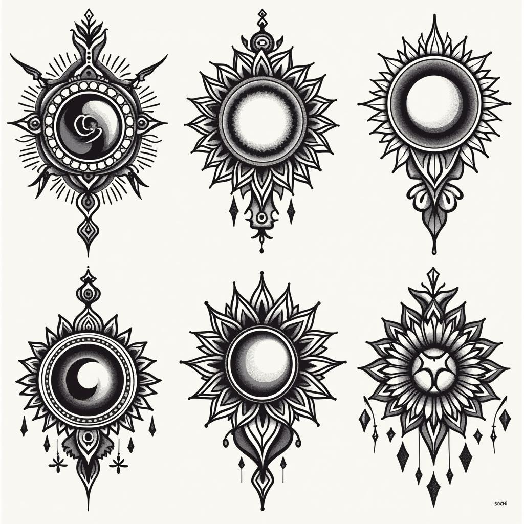 Combined Zodiac Tattoo Designs