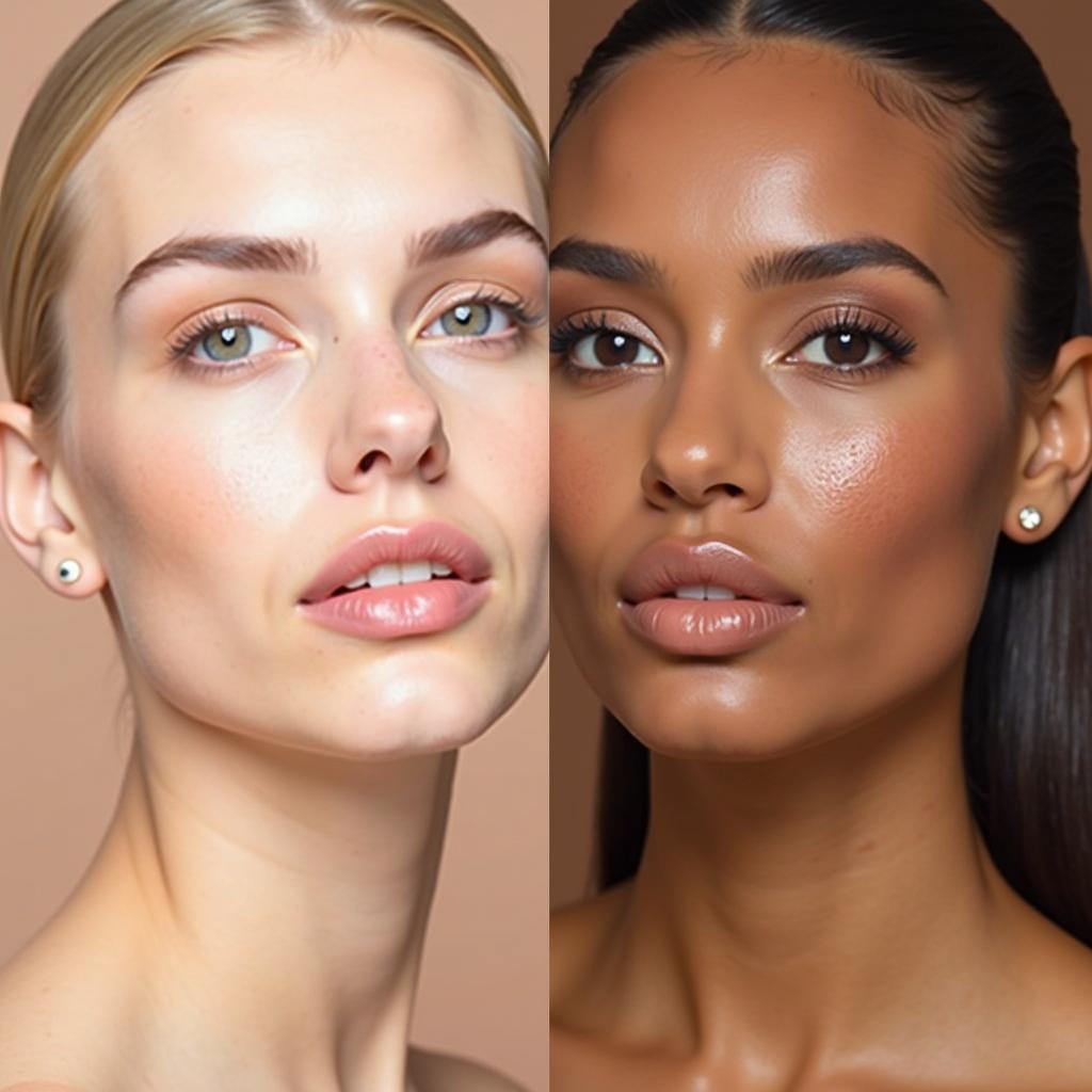 Comparing different rose gold self tanner shades