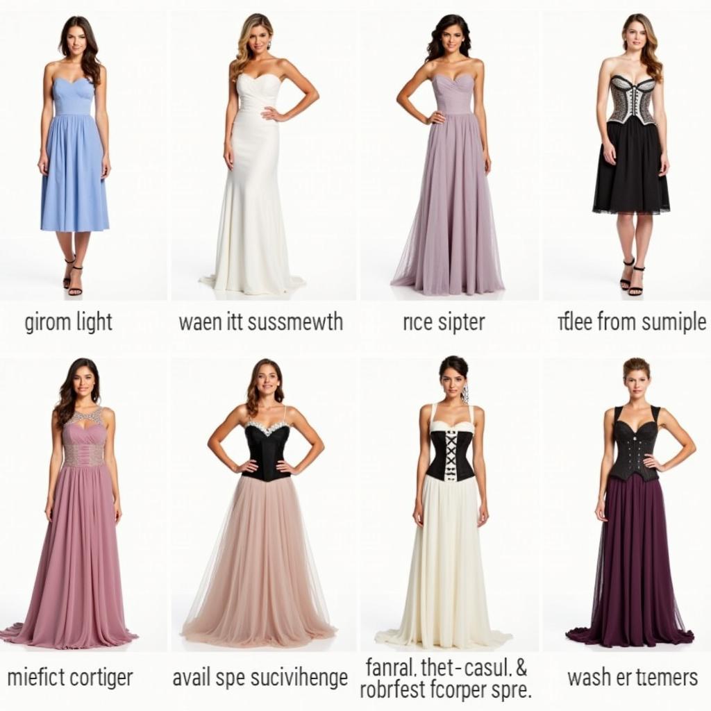 Examples of Corsets Worn Under Dresses