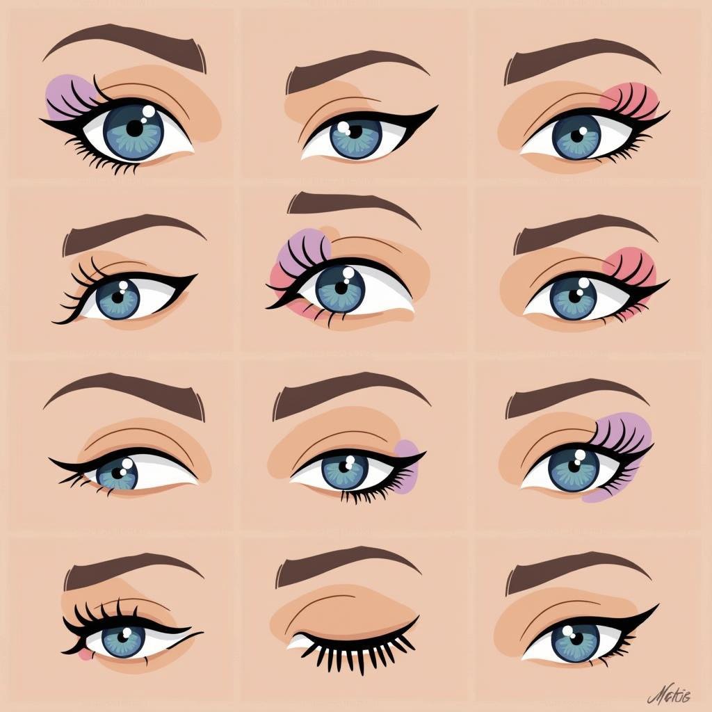 Examples of Creative Star Eyeliner Looks