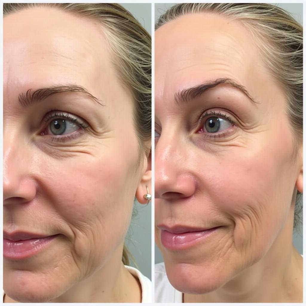 Before and After Cryoskin Facial