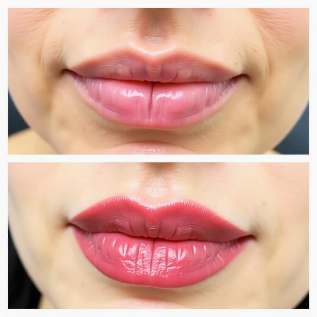 Cupid's Bow Lip Filler Before & After