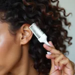 Applying Curl Cream to Wet Hair