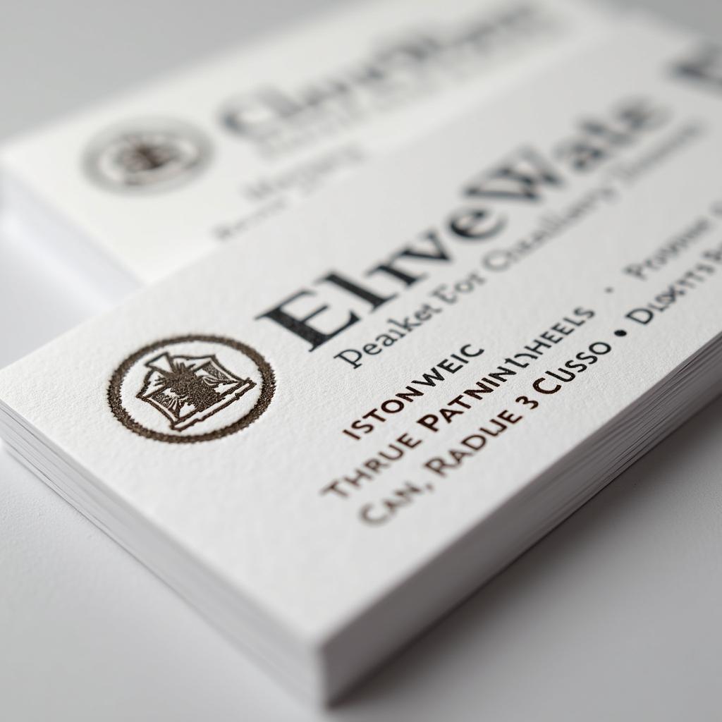 Custom Business Cards with Spot UV Details