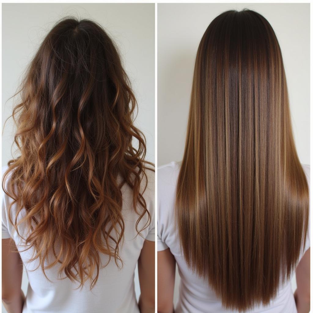 Cysteine Hair Treatment Before & After in NYC