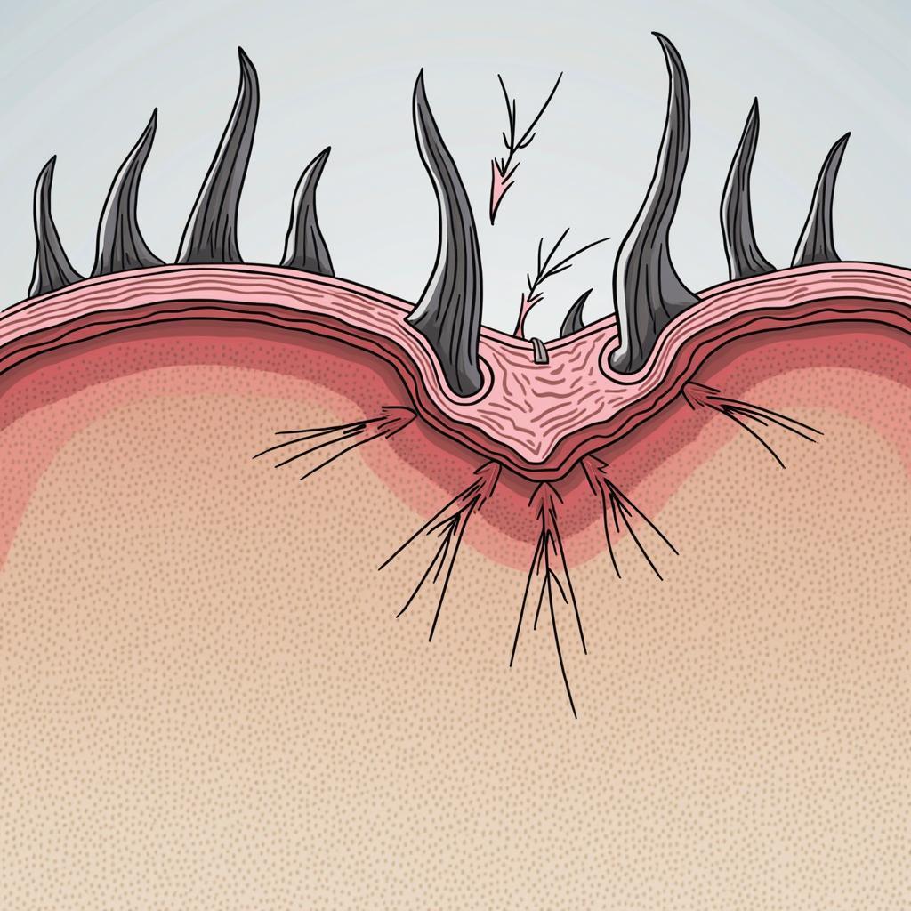 Damaged Hair Cuticle