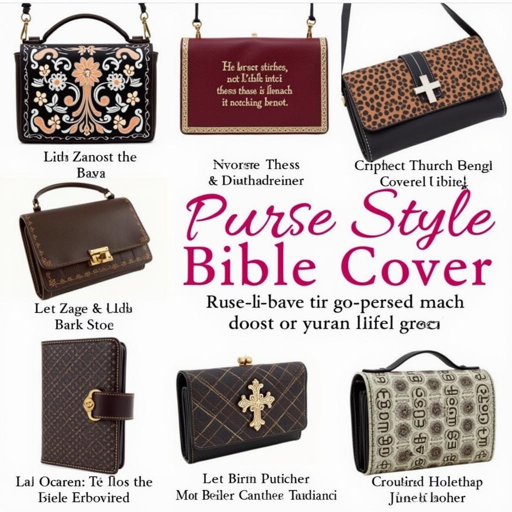 Decorative Purse Style Bible Covers