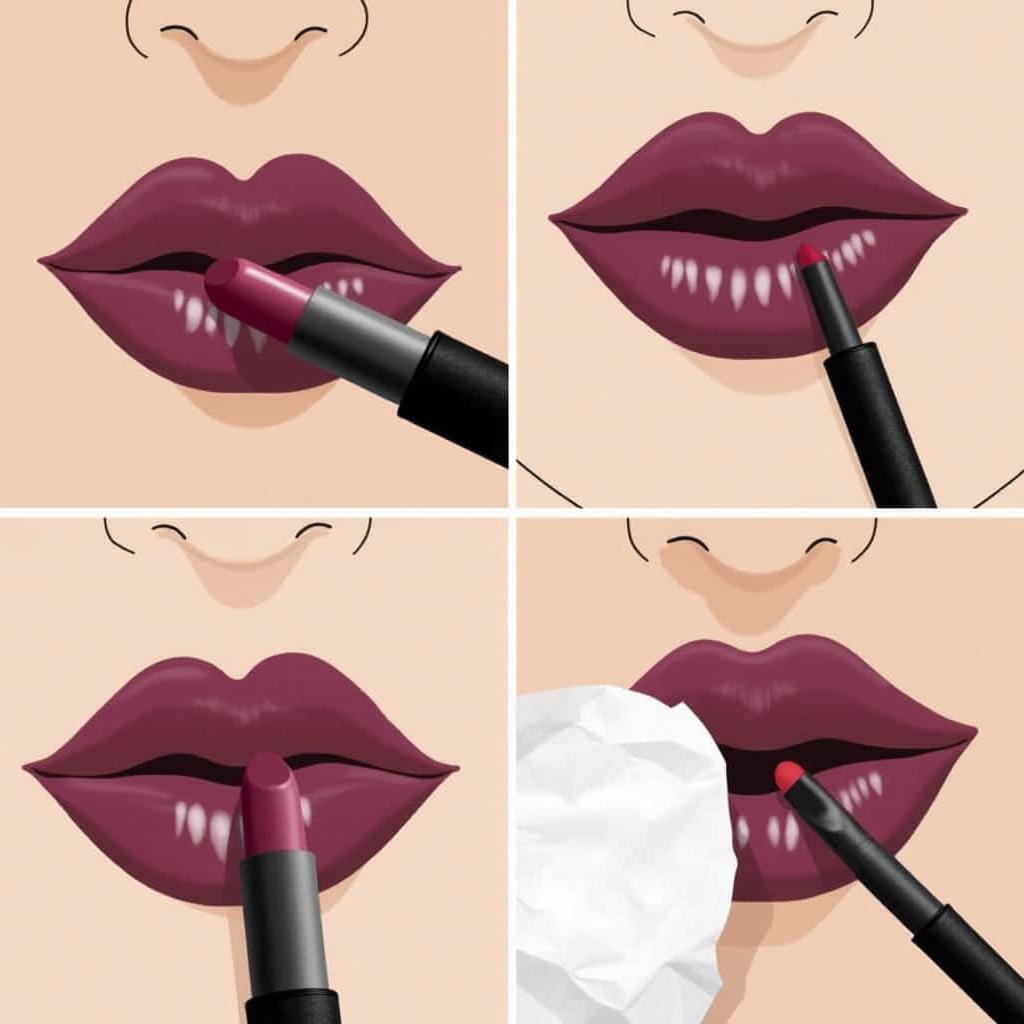 Deep Plum Lipstick Application Tips