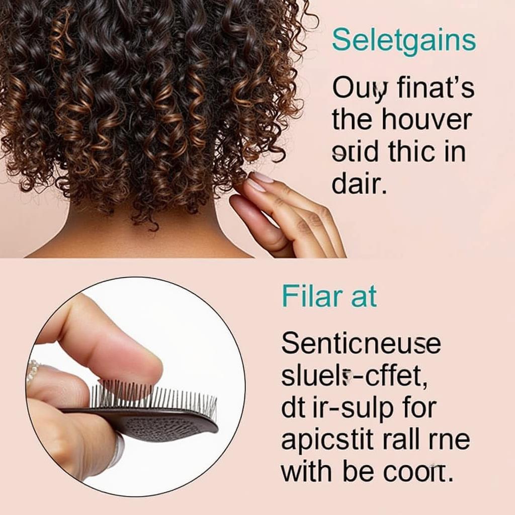 Detangling Curly Hair with a Wide Tooth Comb