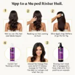 Applying Difeel Black Castor Oil Shampoo Correctly