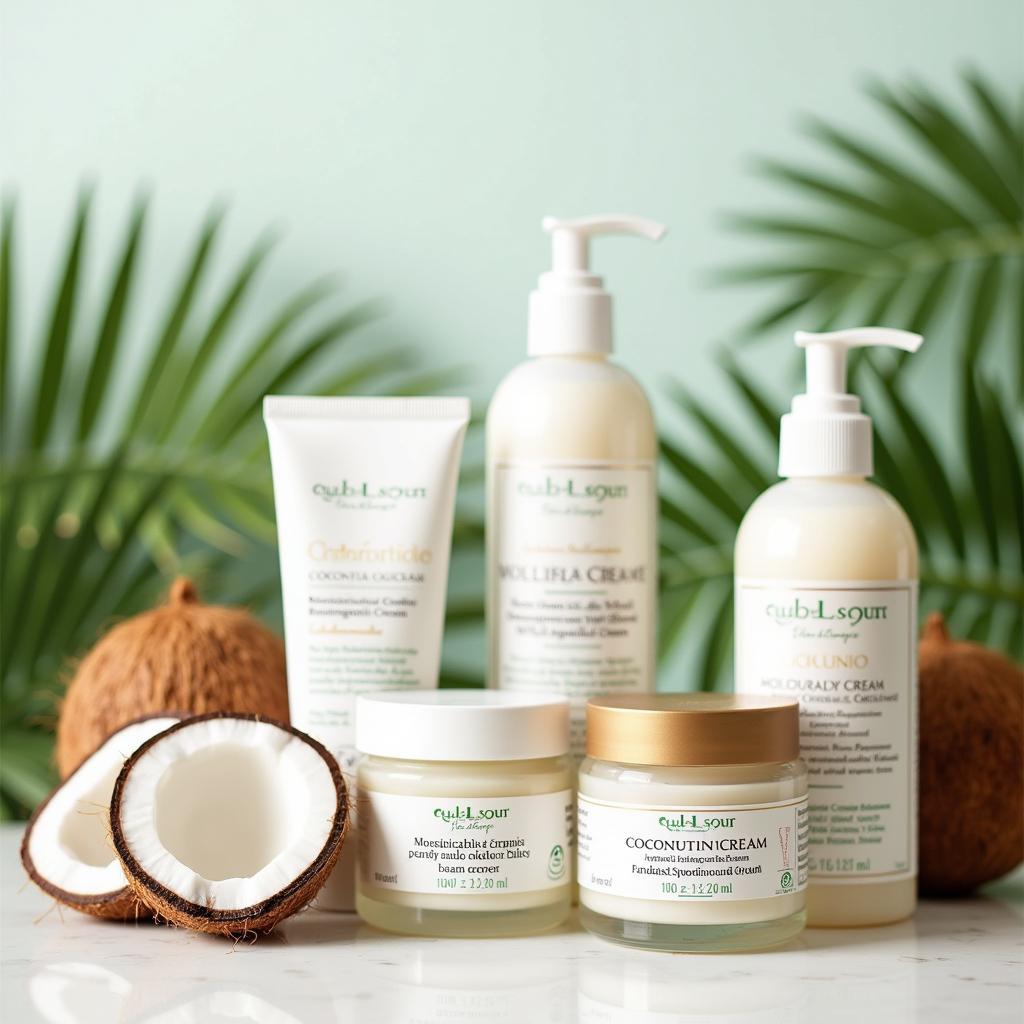 Variety of Coconut Moisturizing Creams