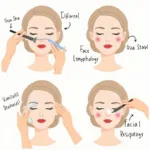 Various Face Massage Techniques