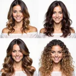 Different Hair Types Styled with a 1 Inch Ceramic Curling Wand