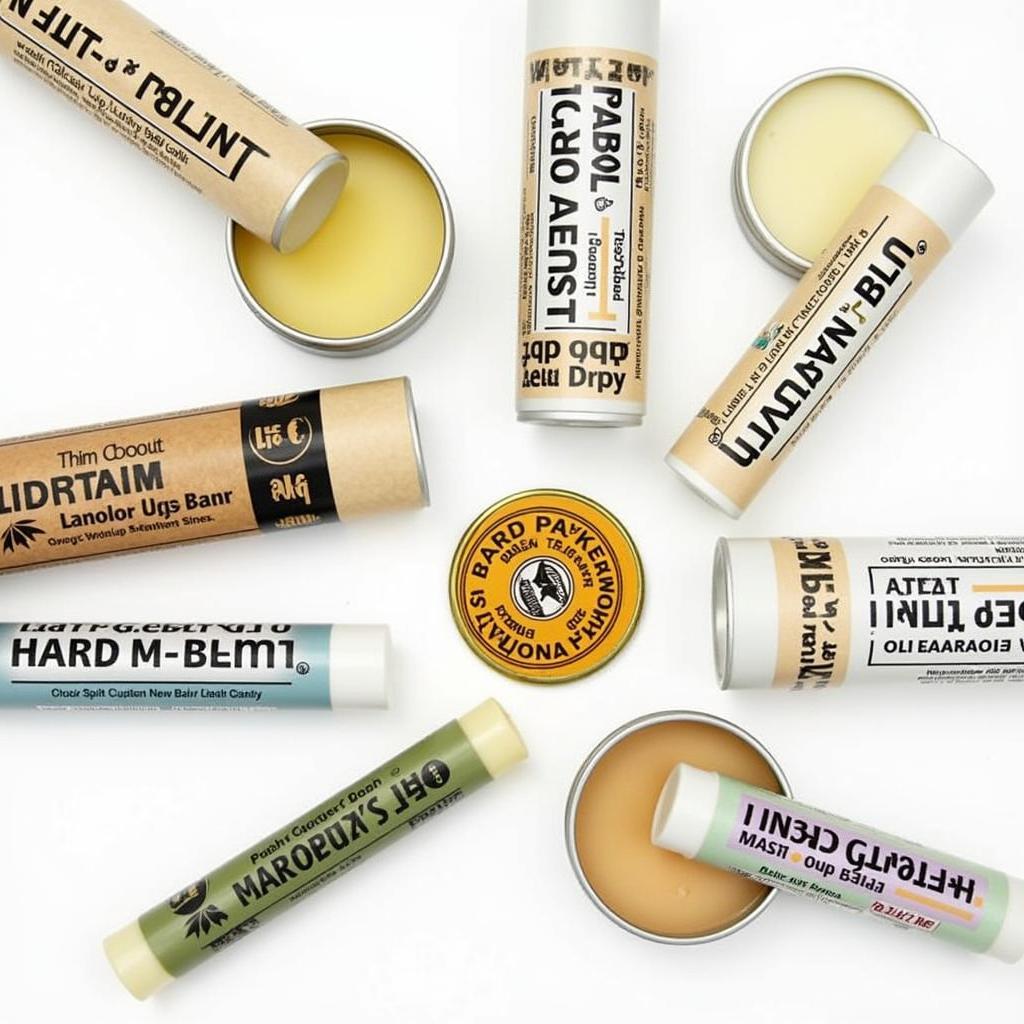 Variety of Lanolin Based Lip Balms