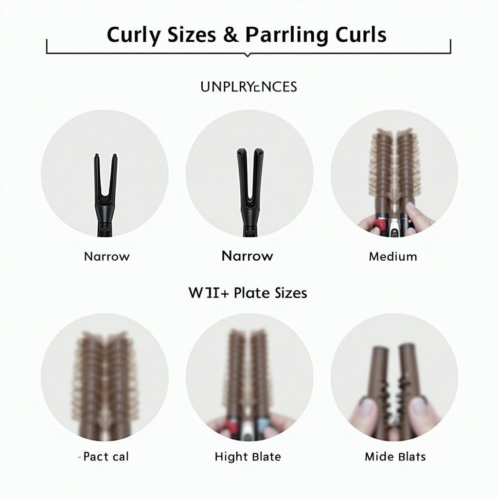 Different Plate Sizes for Curling and Flat Iron Combos