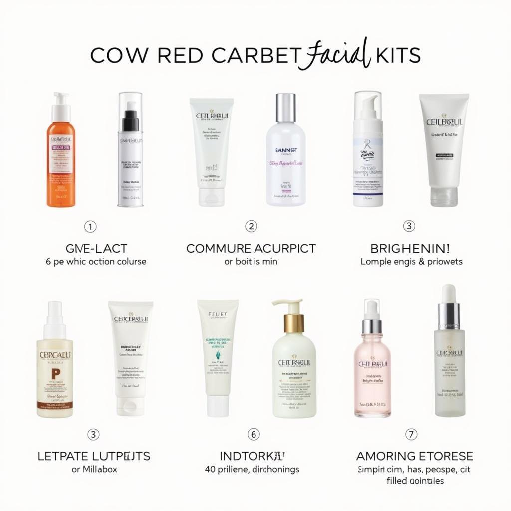 Different Red Carpet Facial Kits