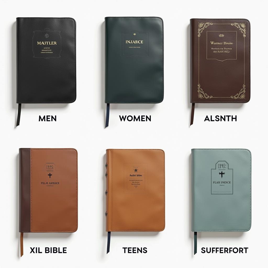 Various Styles of XXL Bible Covers