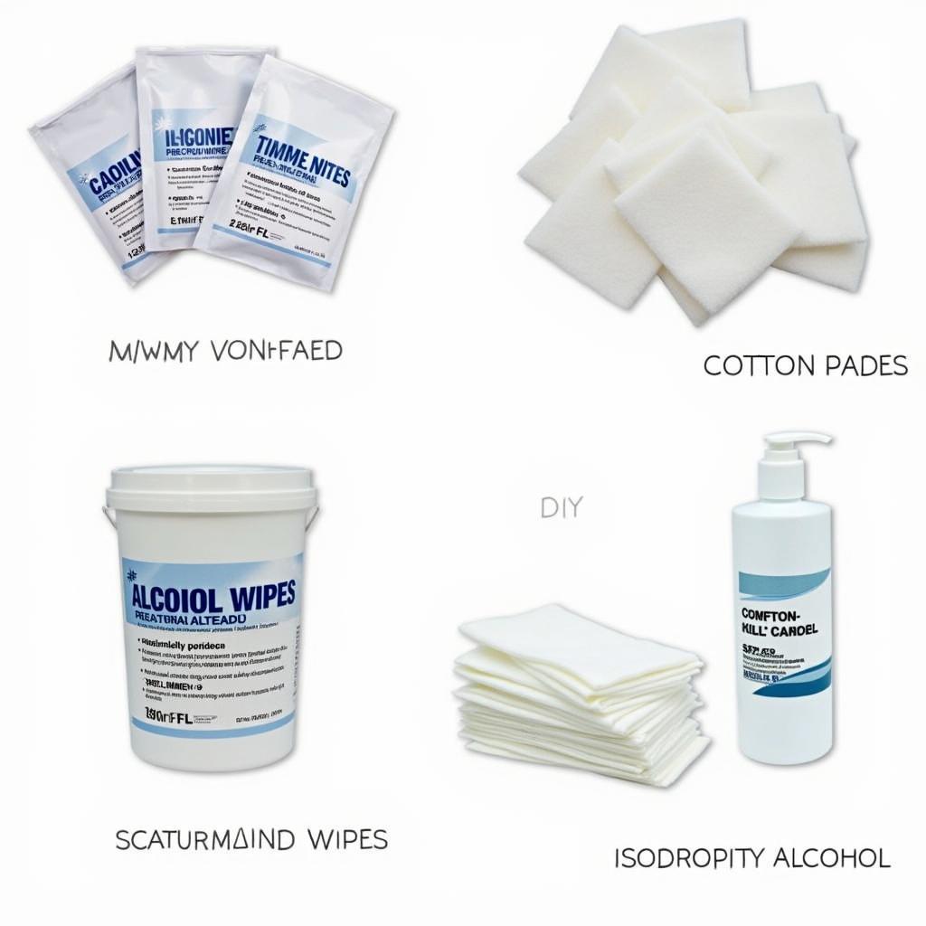 Variety of Alcohol Wipes