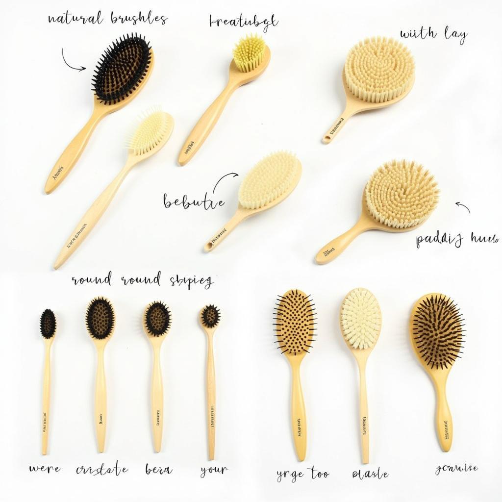 Different Types of Natural Bristle Hair Brushes