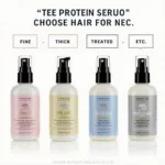 Variety of Protein Serums for Different Hair Types