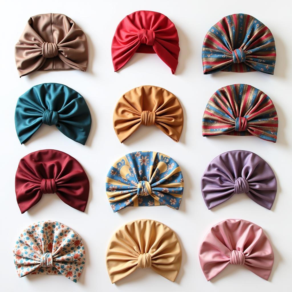 Variety of Silk Hair Wraps