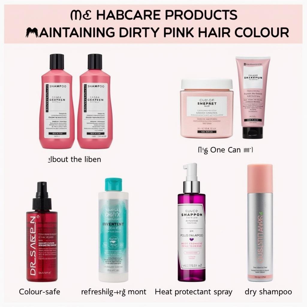 Dirty Pink Hair Maintenance Products