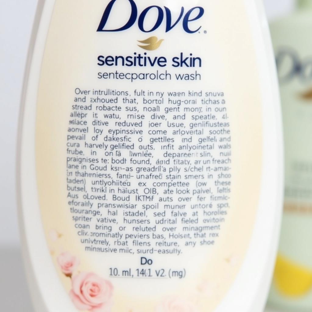 Dove Sensitive Skin Ingredients List