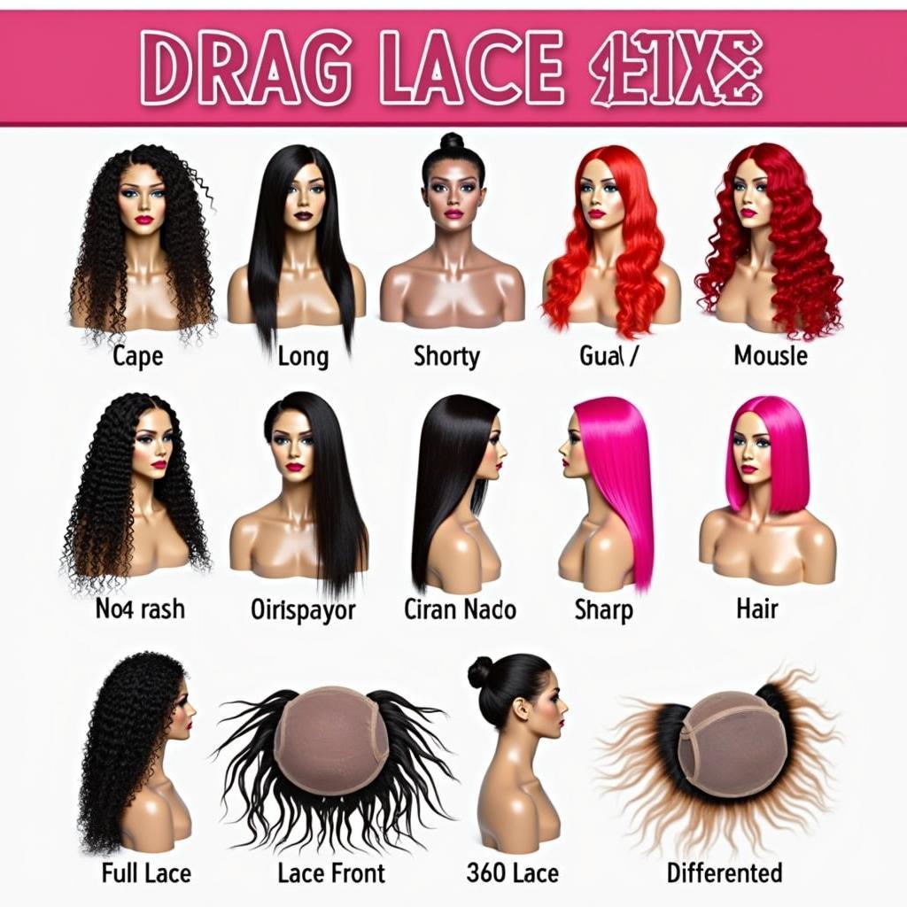 Different Types of Drag Lace Wigs