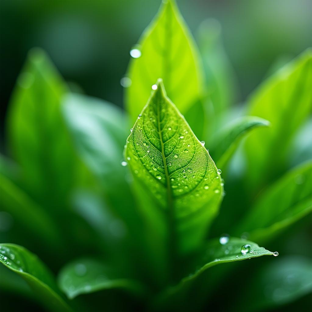 Emerald Green Light Shade in Nature