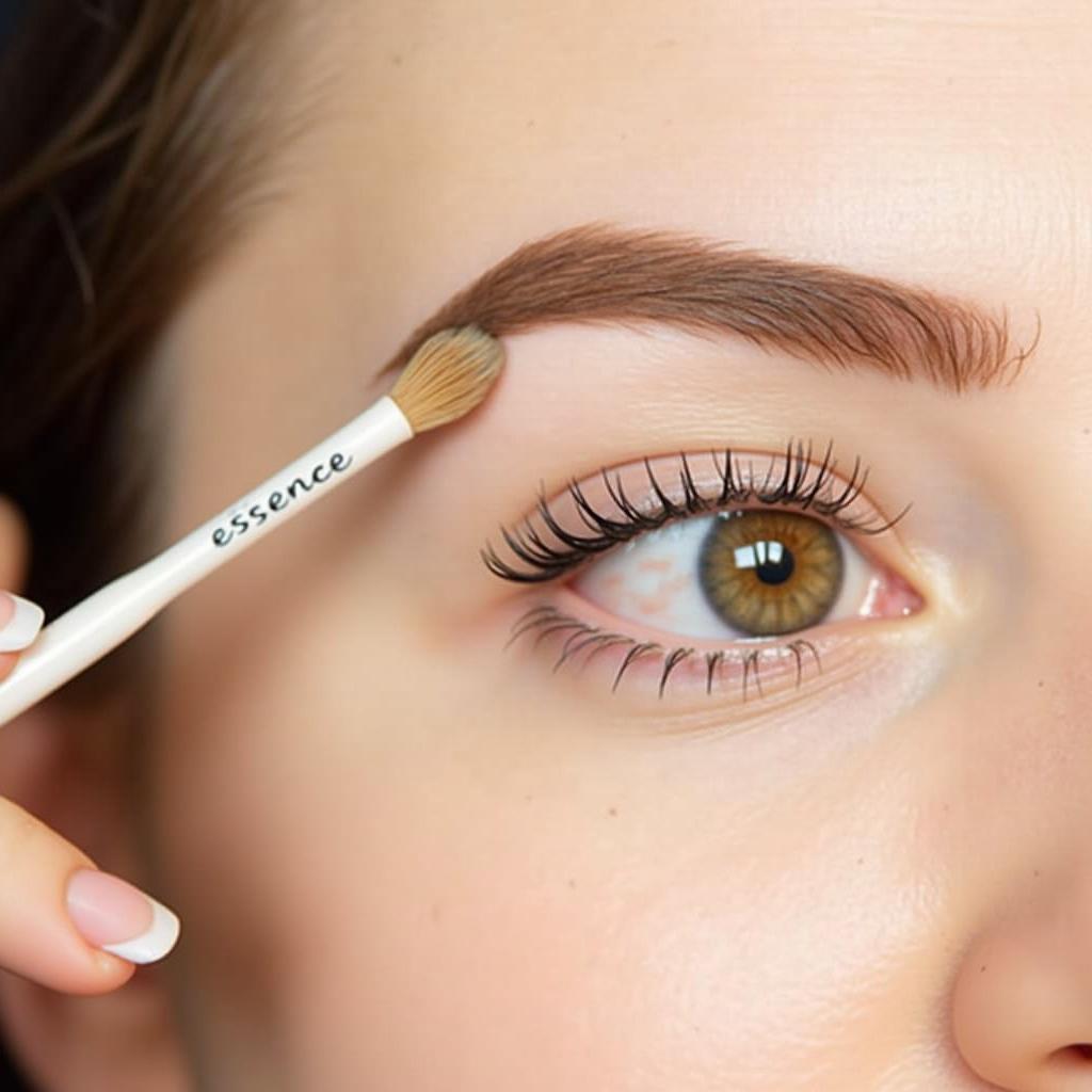 Applying Essence Wax Brow