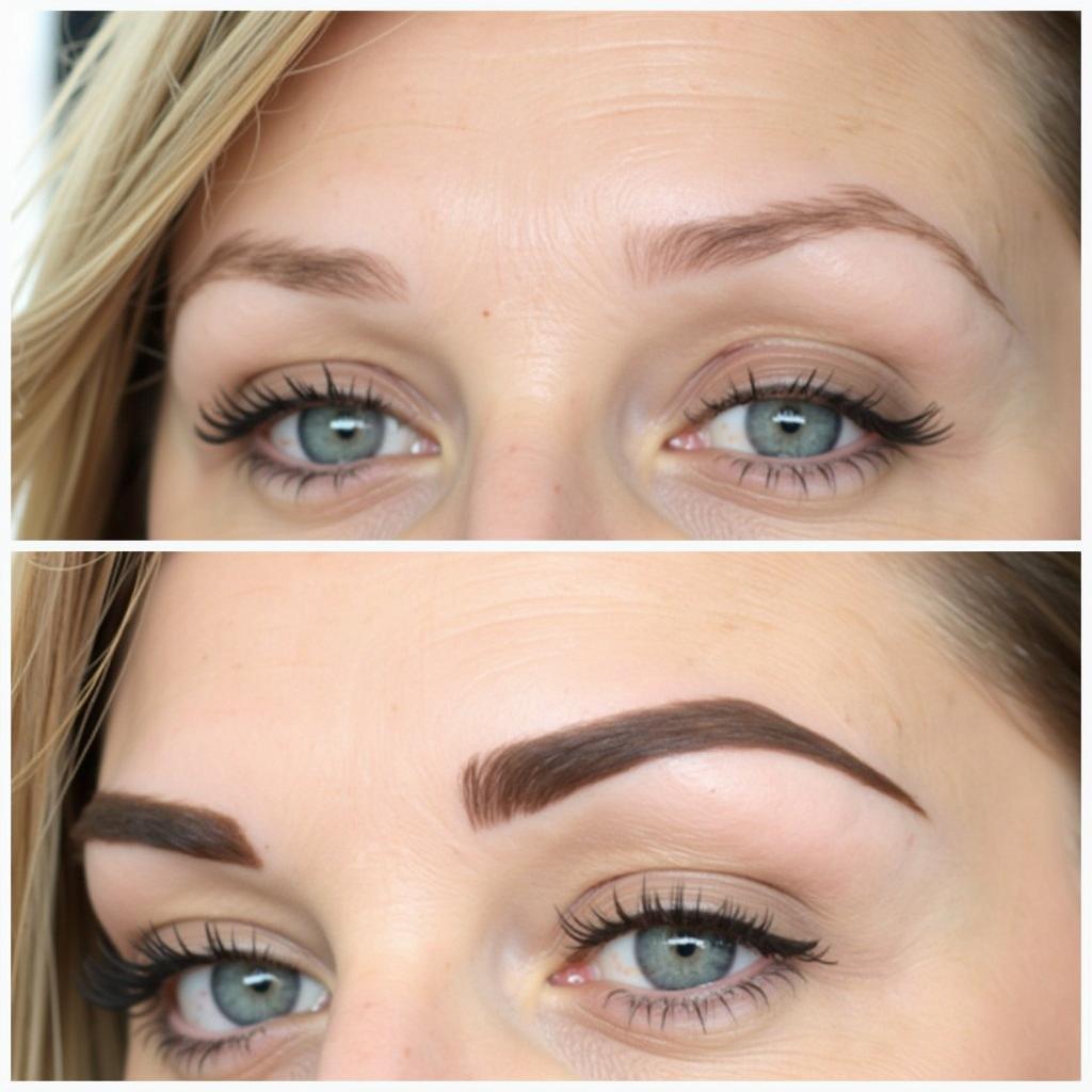 Essence Wax Brow Before and After