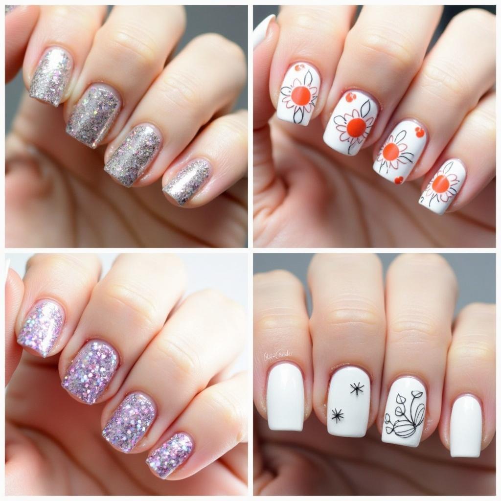 Essie Slip Dress Nail Art Ideas