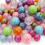 Variety of Extra Large Pony Beads in Different Colors and Finishes