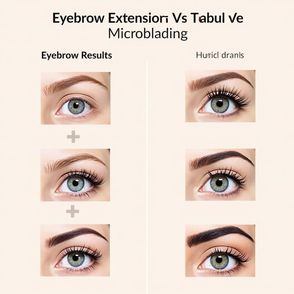 Eyebrow Extensions vs Microblading Comparison