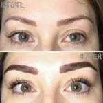 Eyebrow Tattoo Before and After Comparison