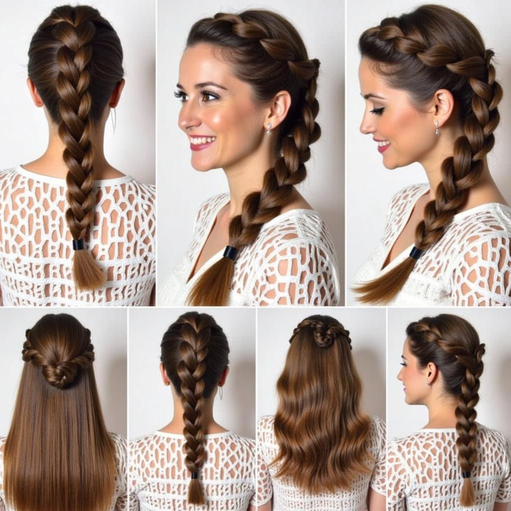 Various Hairstyles with EZ Braid Hair Colors