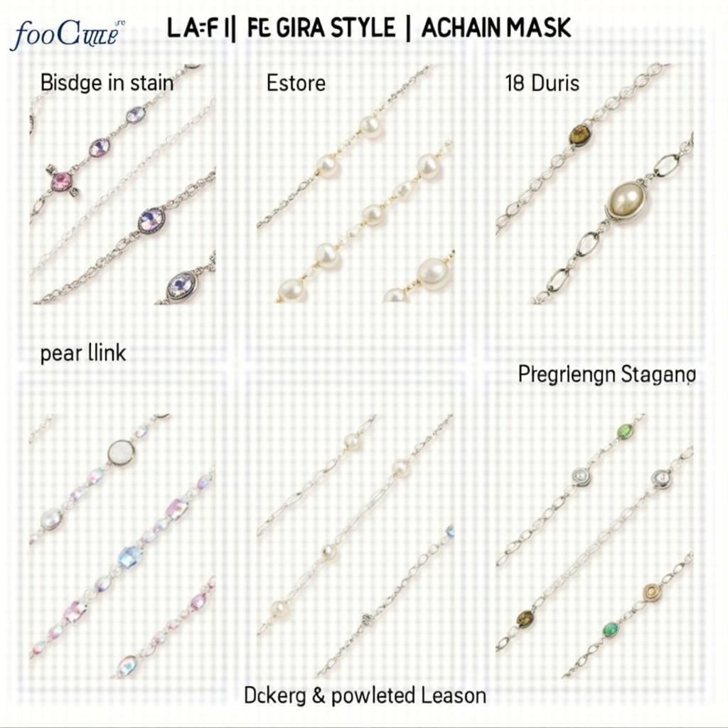 Various Styles of Face Mask Chains