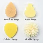 Different Face Wash Sponge Types