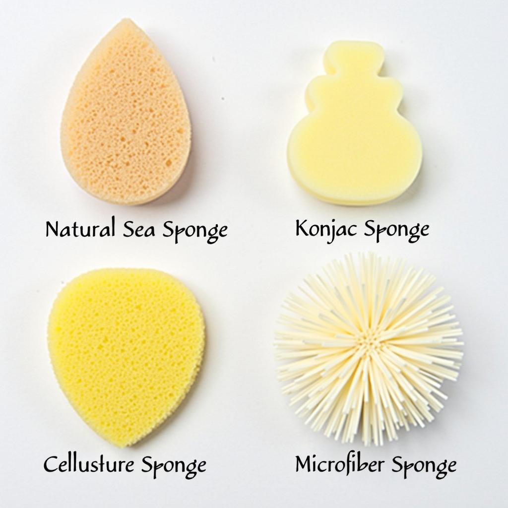 Different Face Wash Sponge Types