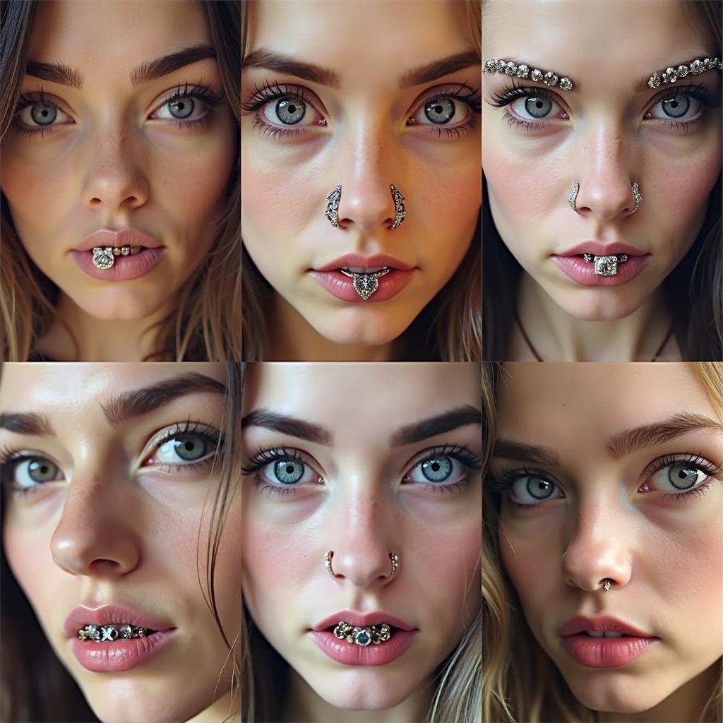 Diverse Styles of Facial Rings