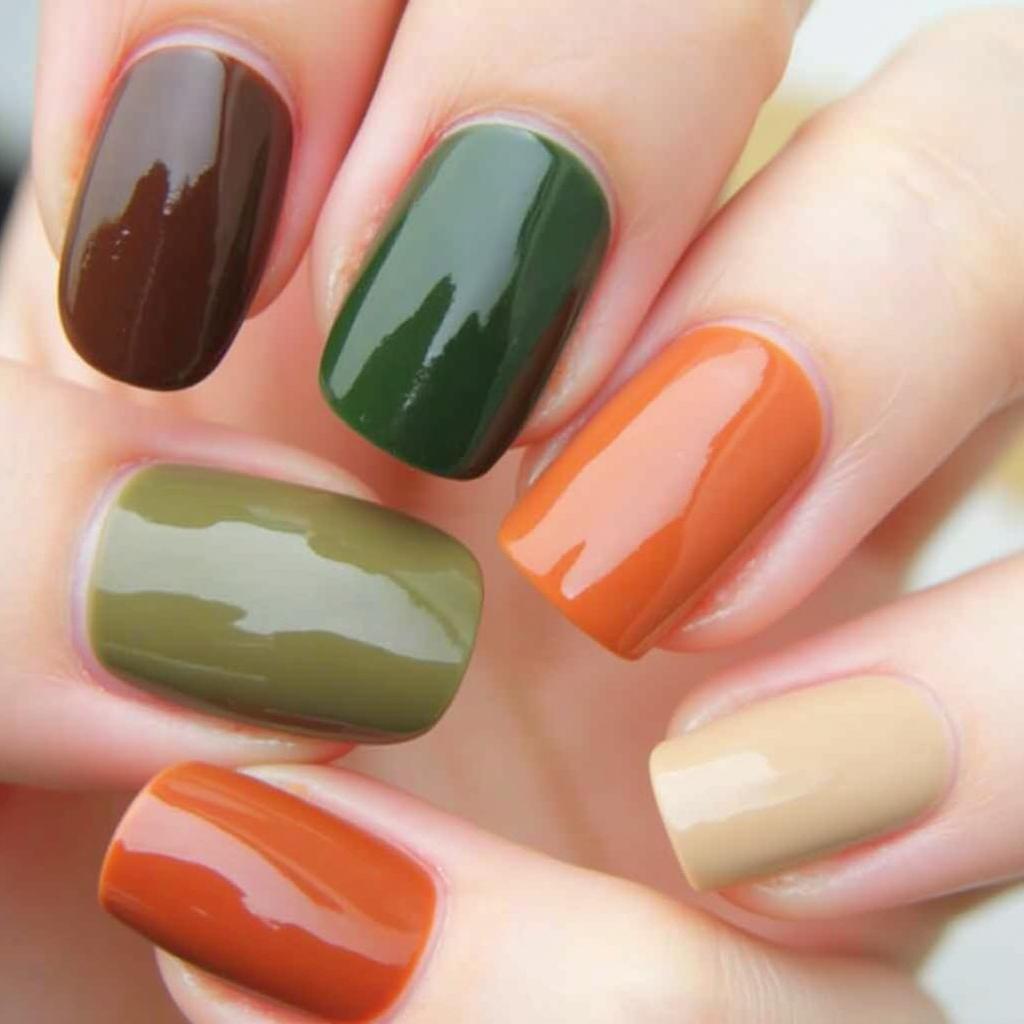 Earthy Tone Fall Nails 2021