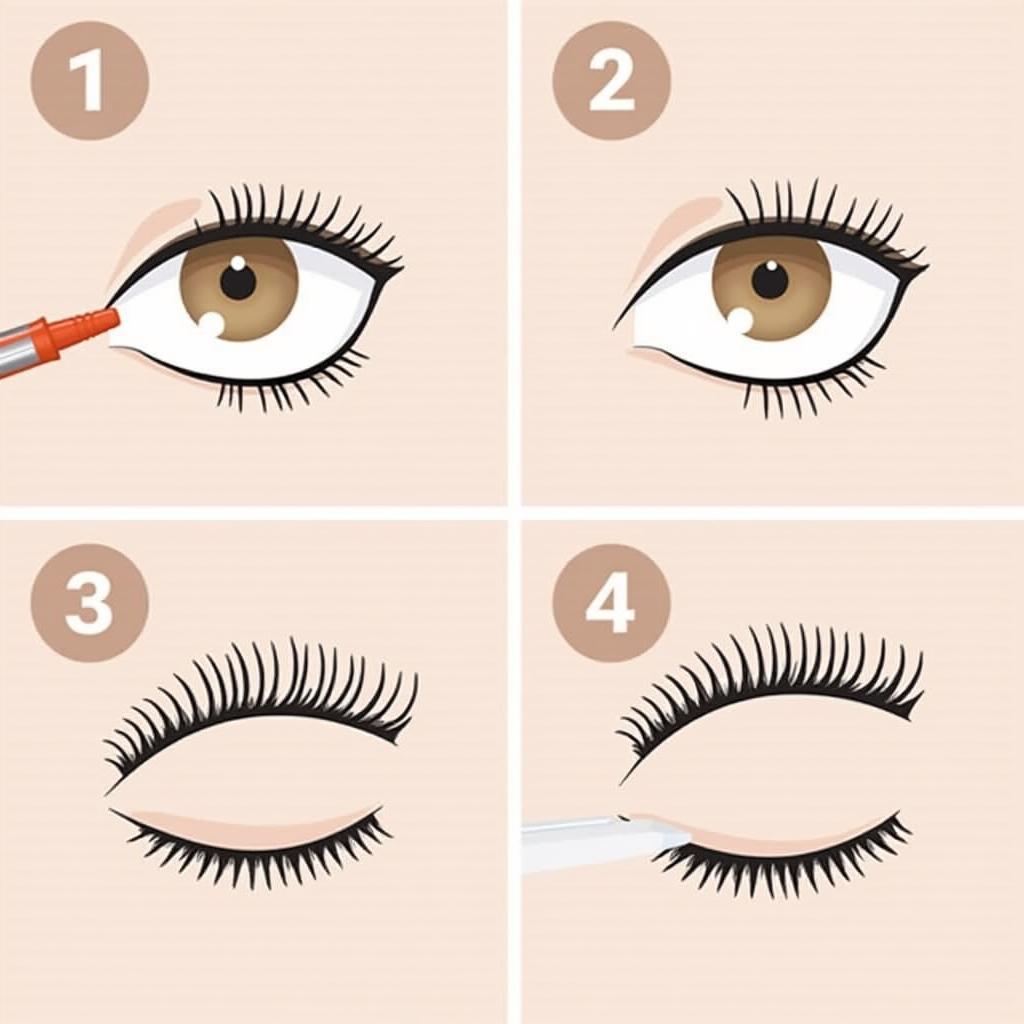 False lashes application techniques