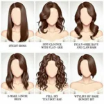 Different Hairstyles Achieved with 1 Inch and 2 Inch Flat Irons