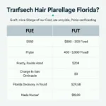 Florida Hair Transplant Cost Comparison