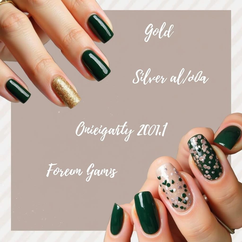 Forest Green Nail Polish Color Combinations