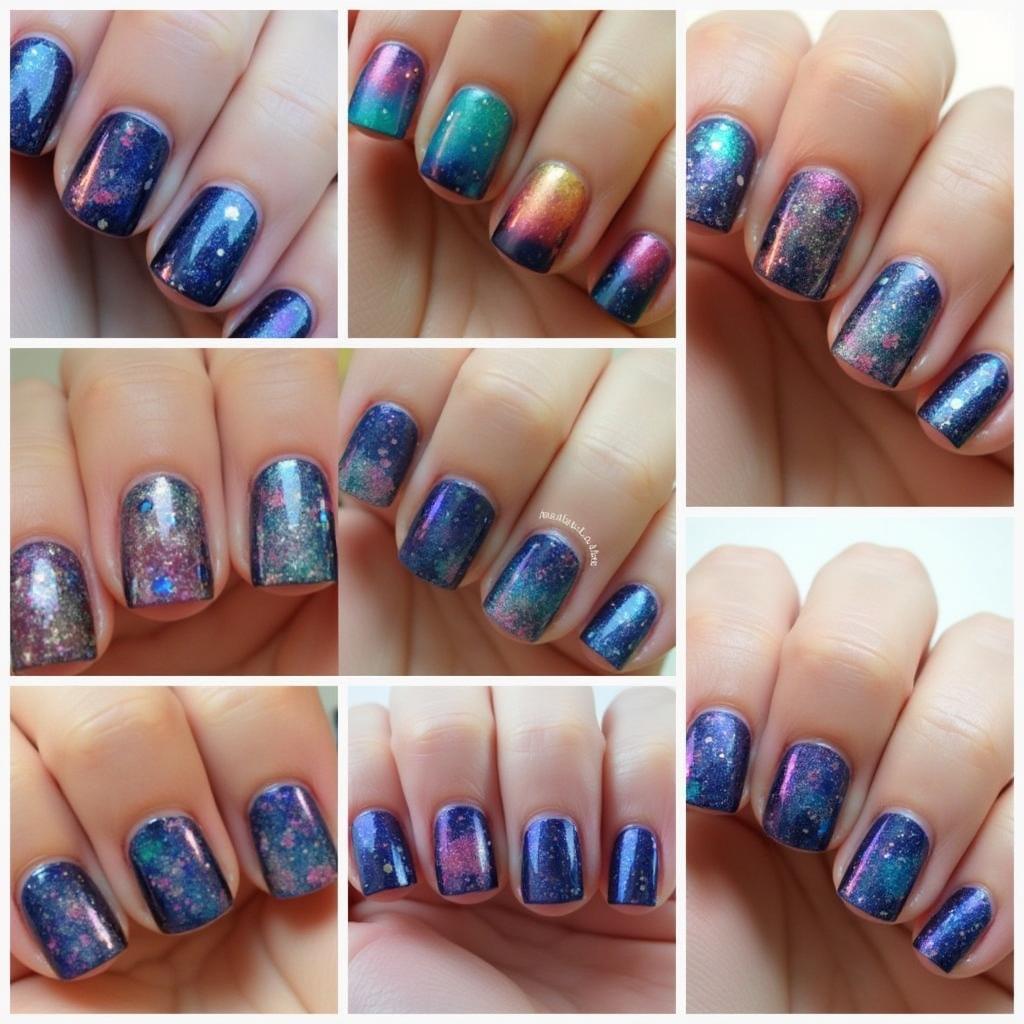 Stunning Galaxy Nail Paint Designs