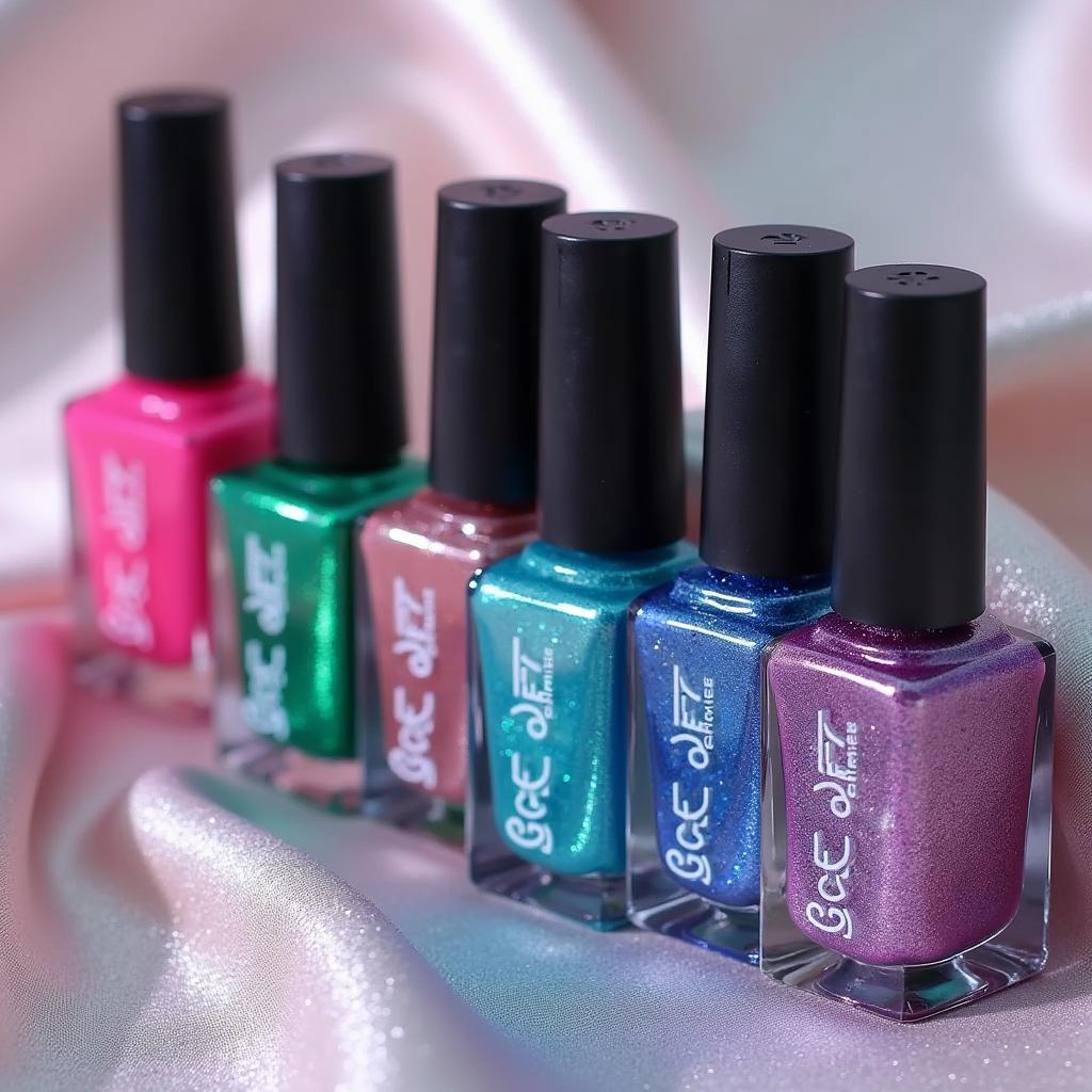 Gel Effect Aurora Nail Polish Bottles in Various Shades