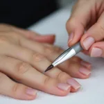 Applying Gel Liquid to Nails